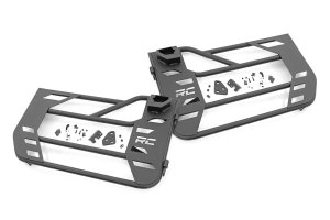 Jeep Gladiator Tubular Doors - Front - Rough Country - Steel Tube - Black - '20-'22